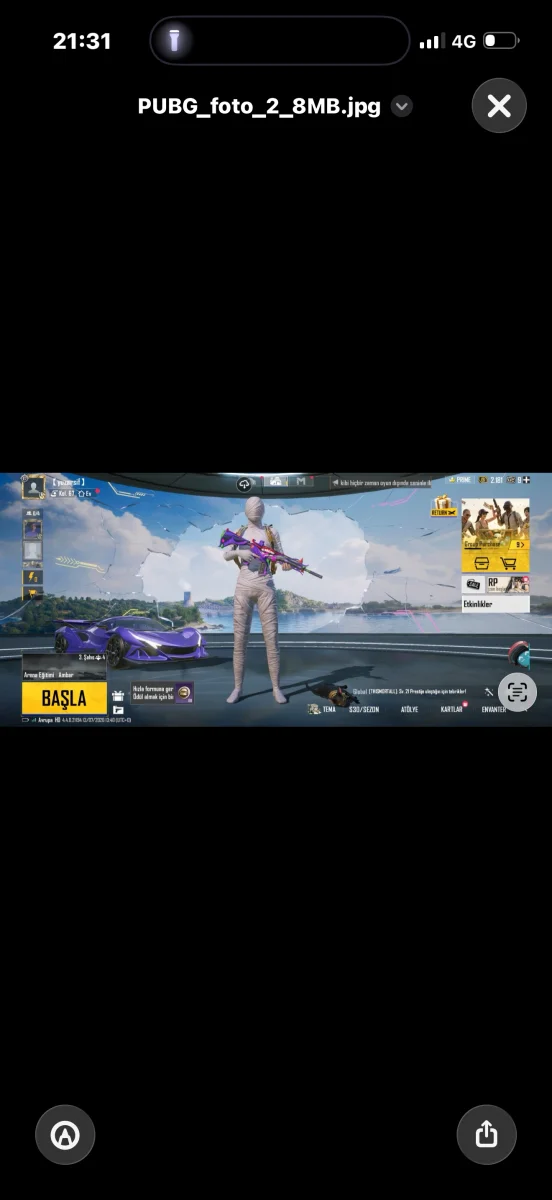 Ful PUBG hesap